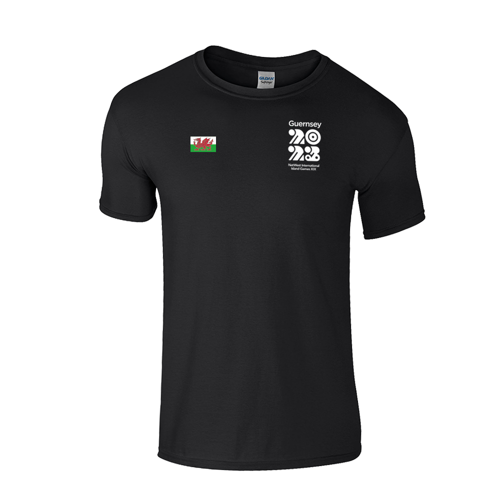 PIGSY | PRINTED IN GSY | T Shirt - Black (optional flag)